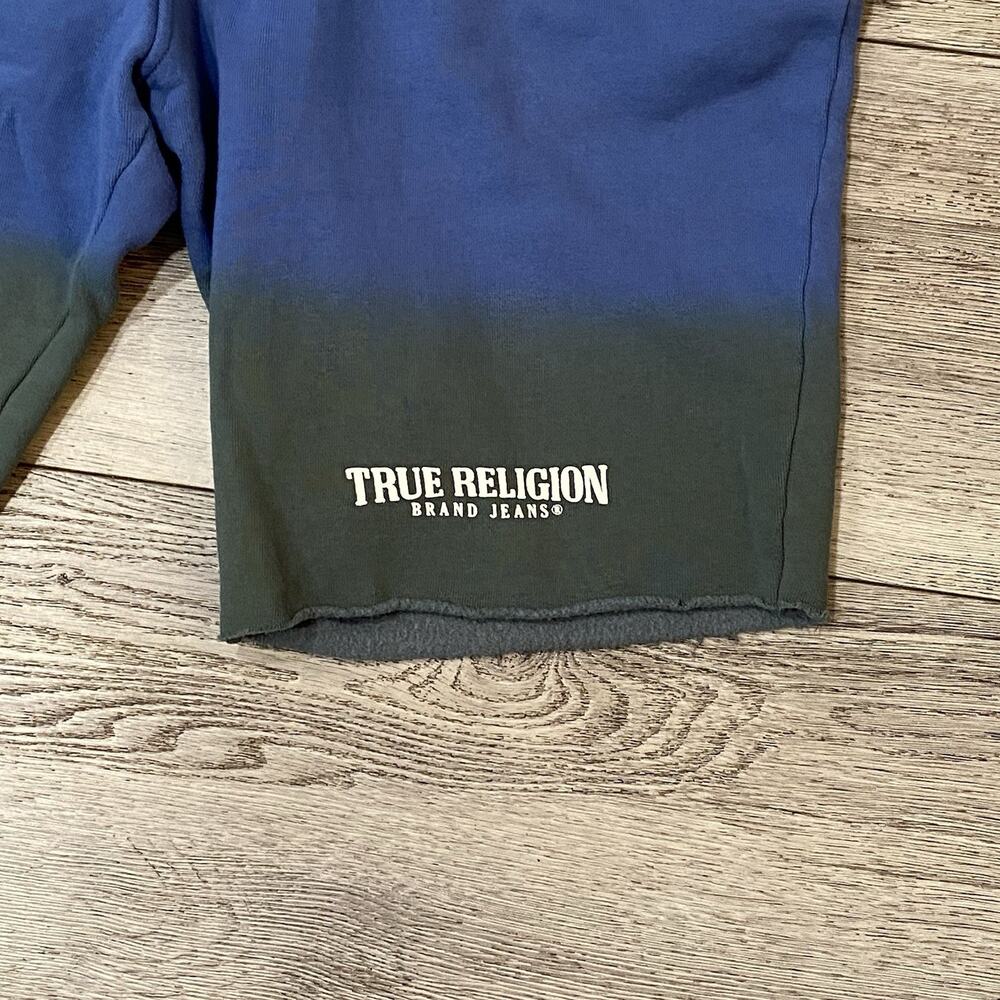 True Religion Sweat Shorts Mens Xl Ombre Baggy Y2K Streetwear Athletic Pocket - Picture 3 of 8